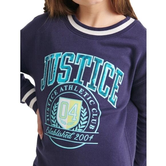 Justice Girls Rib Cuff Sweatshirt Dresses 2-Pack Size L (12/14) - Picture 5 of 10